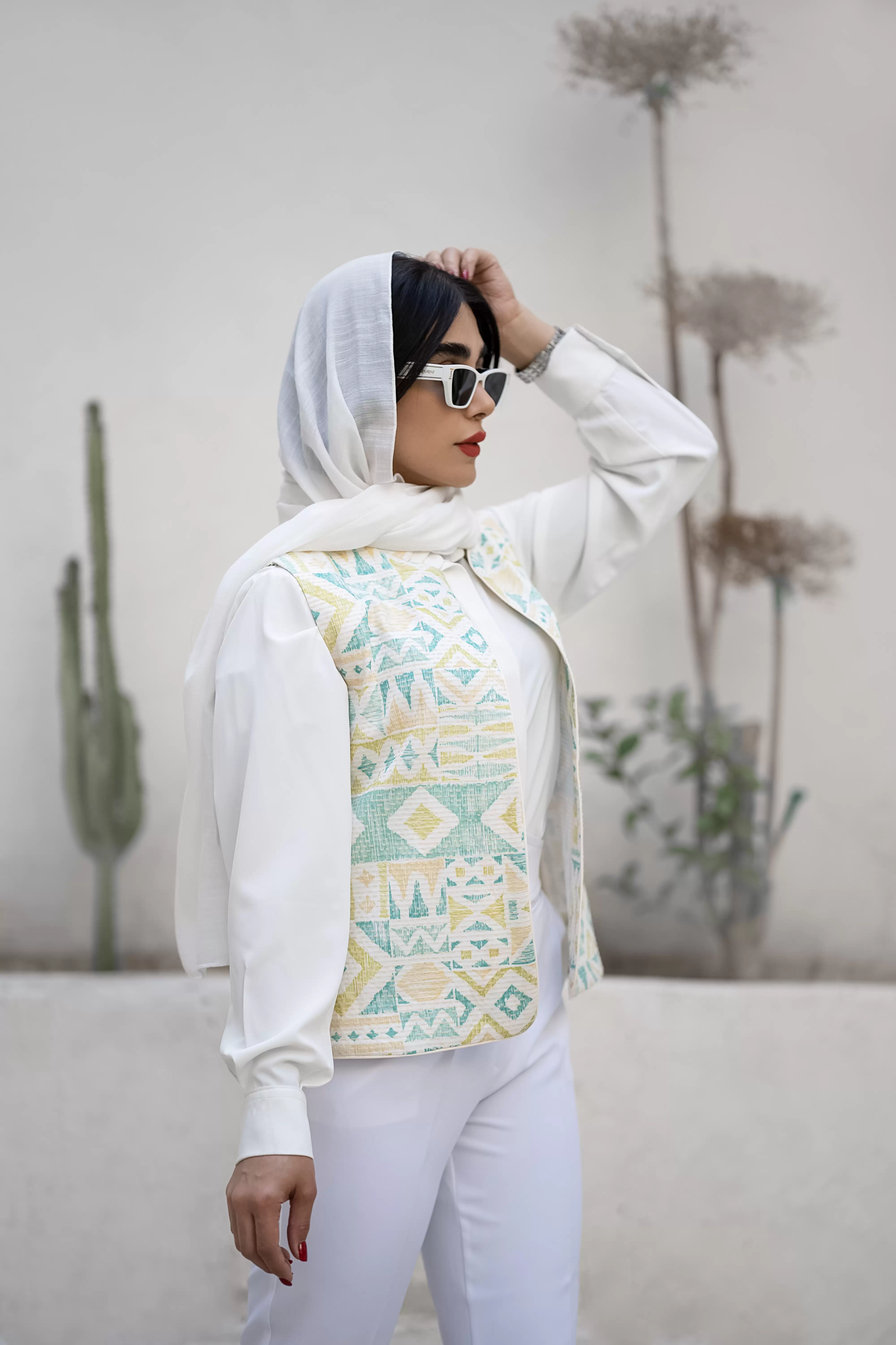 وست ژاکارد کوک دوزی زنانه