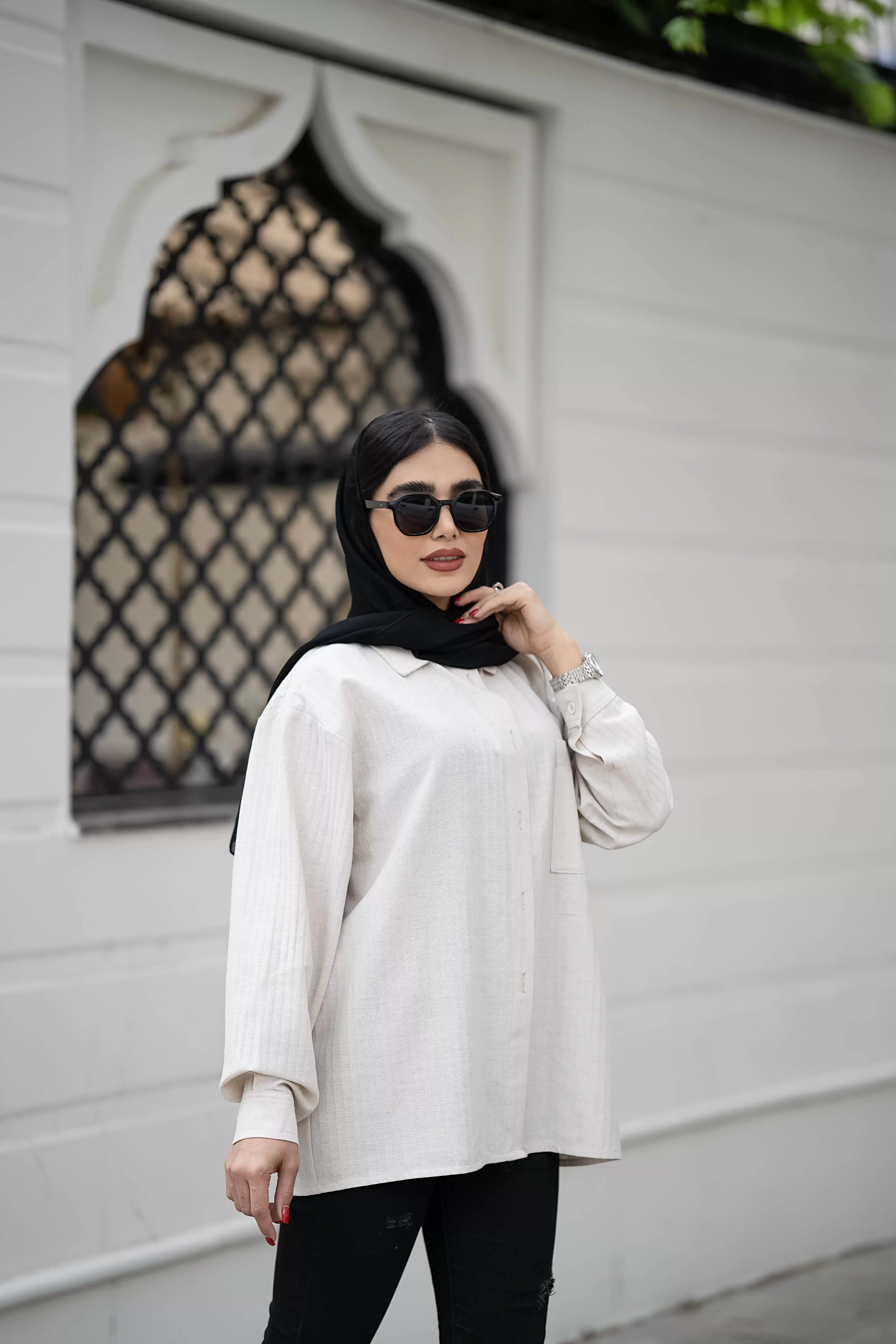 شومیز لینن نچرال