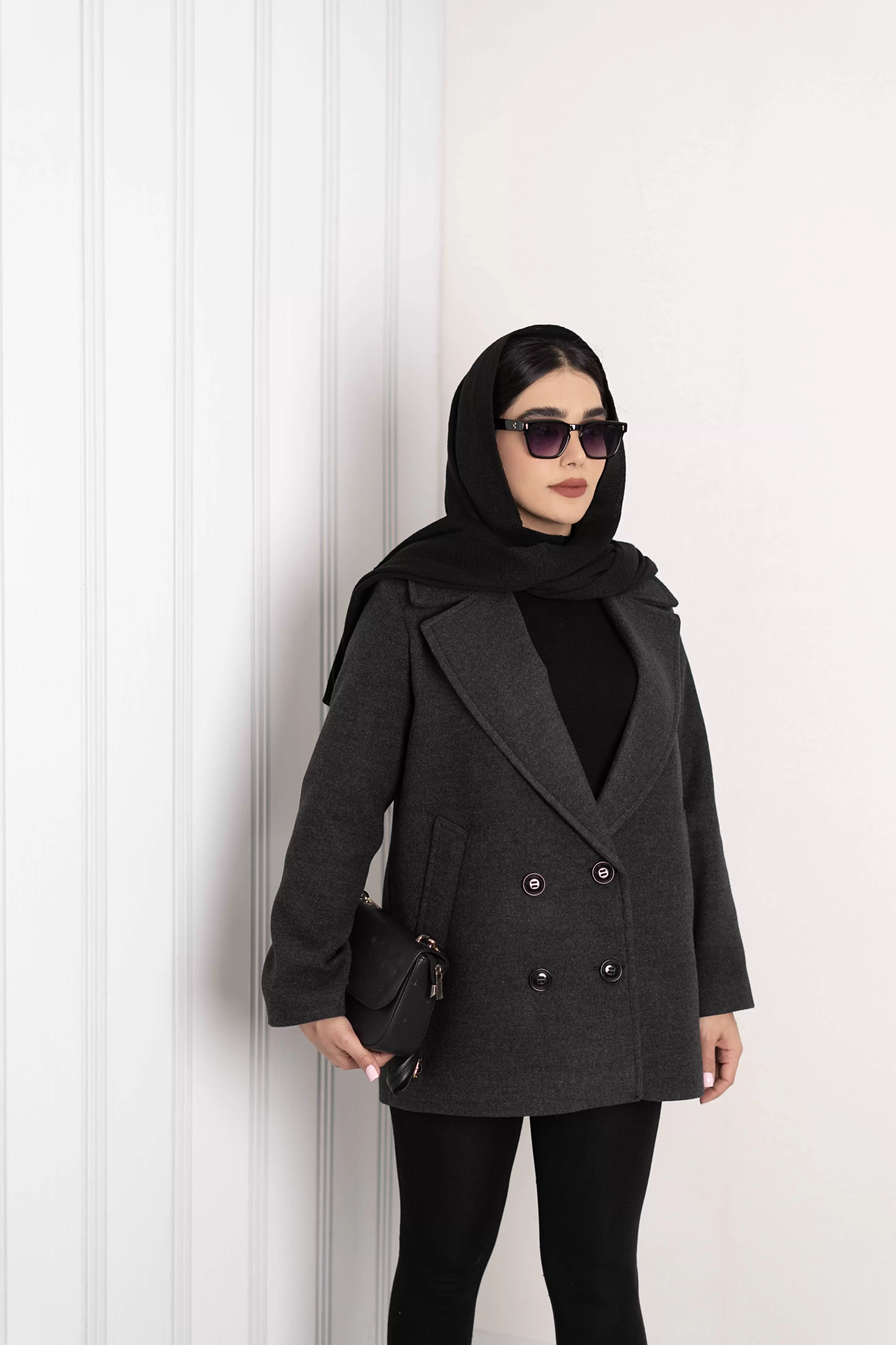 پالتو فوتر چهار دکمه کوبیده ترک