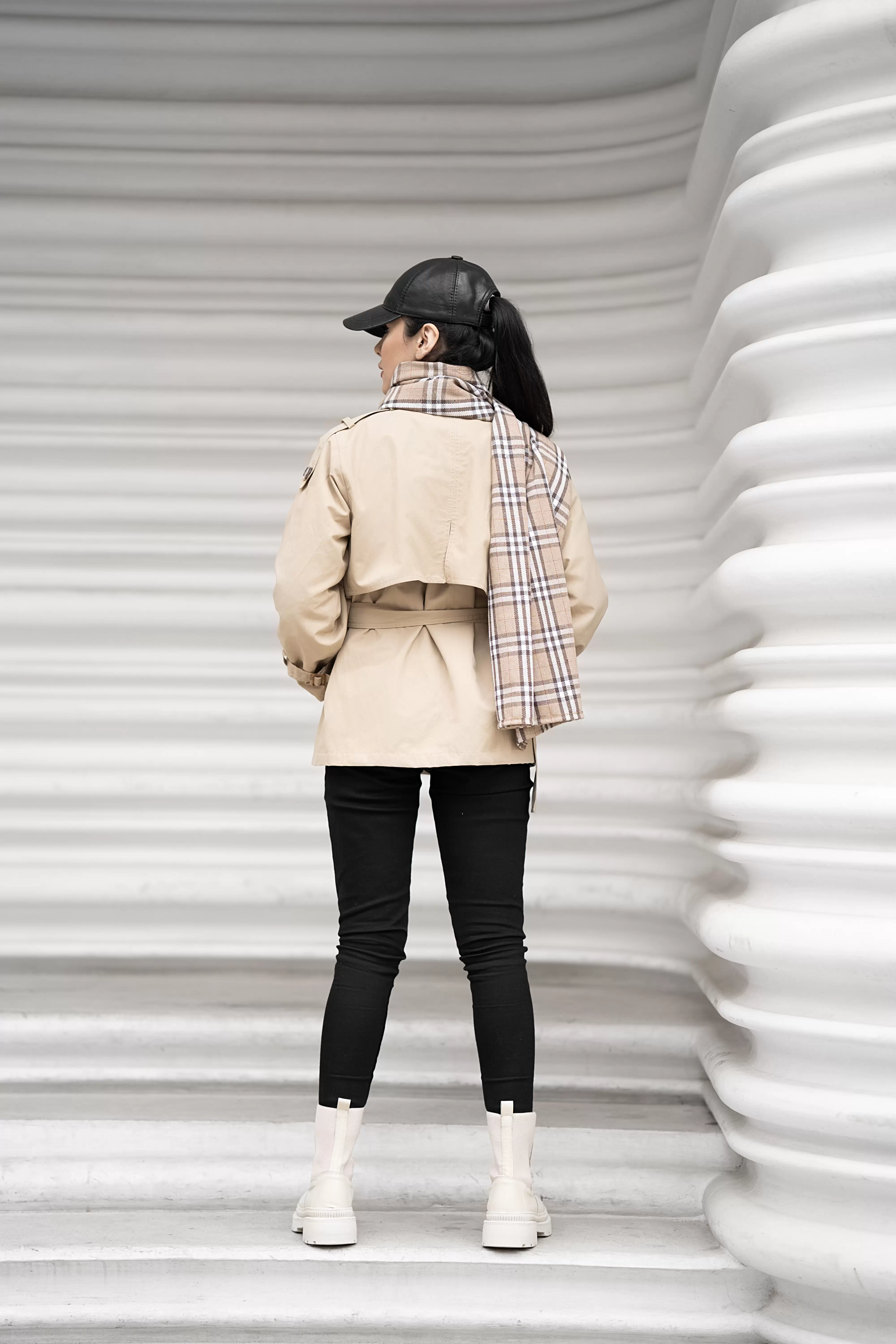 ترنچ کت کتان زارا زنانه