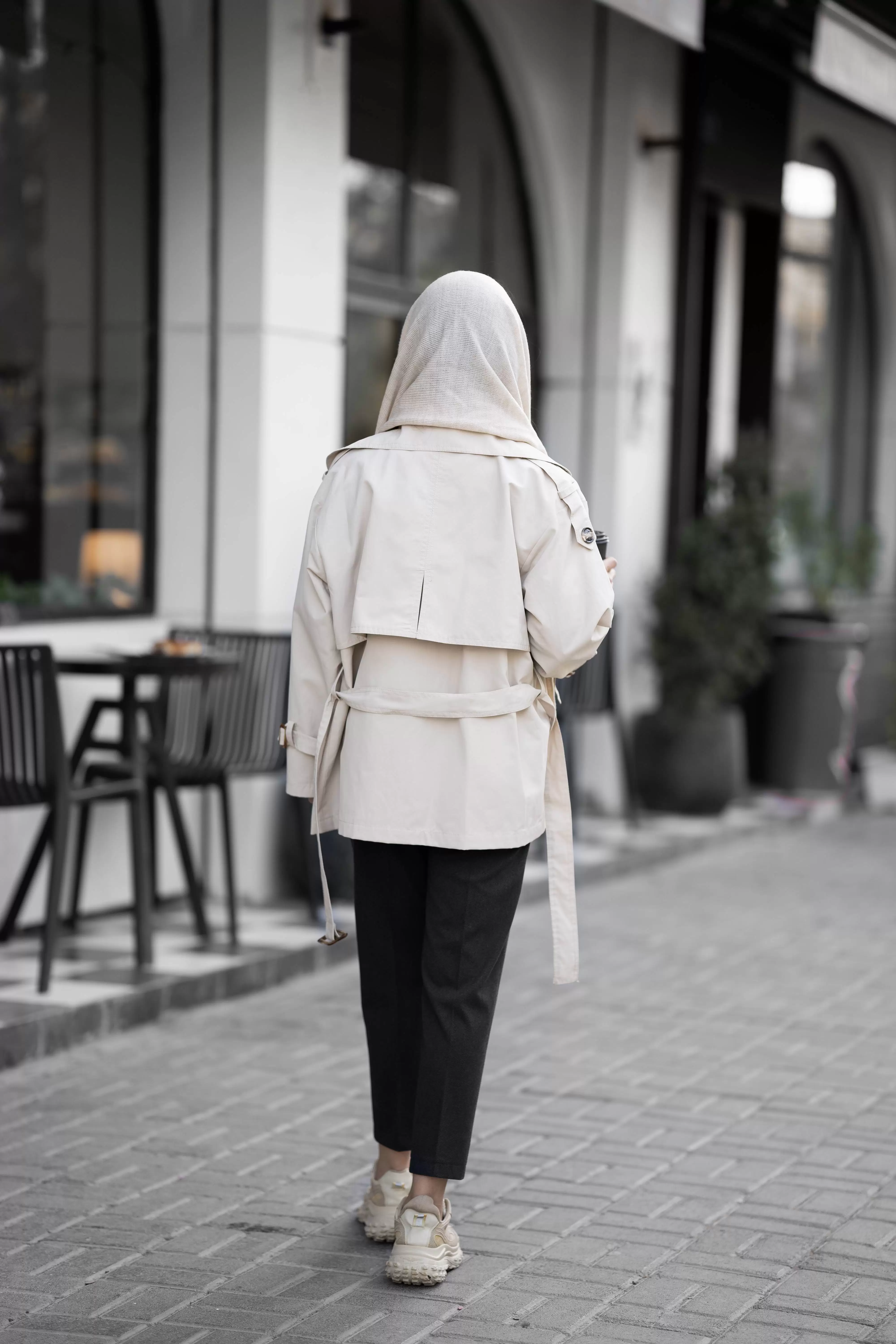 ترنچ کت کتان زارا زنانه