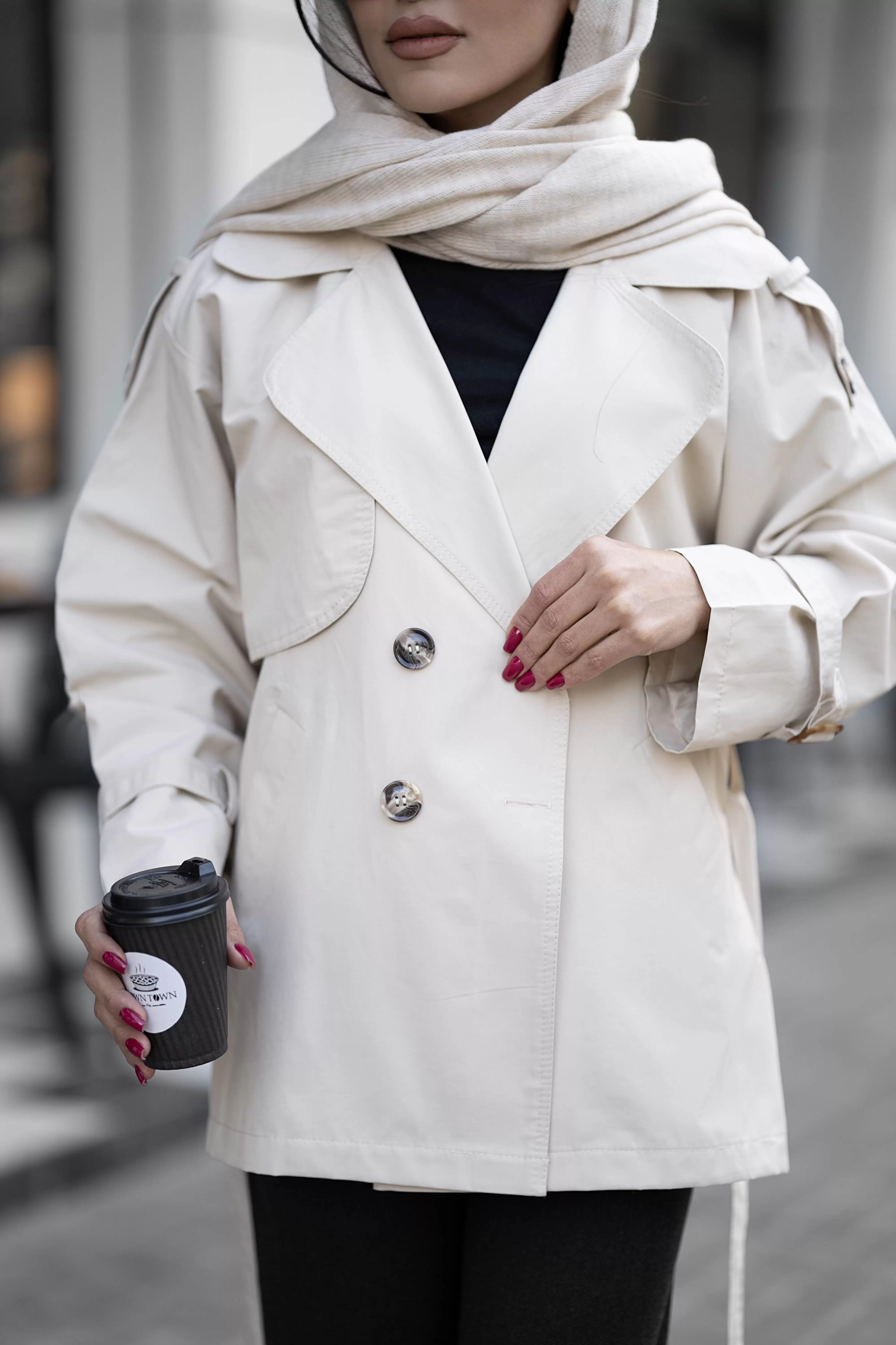 ترنچ کت کتان زارا زنانه