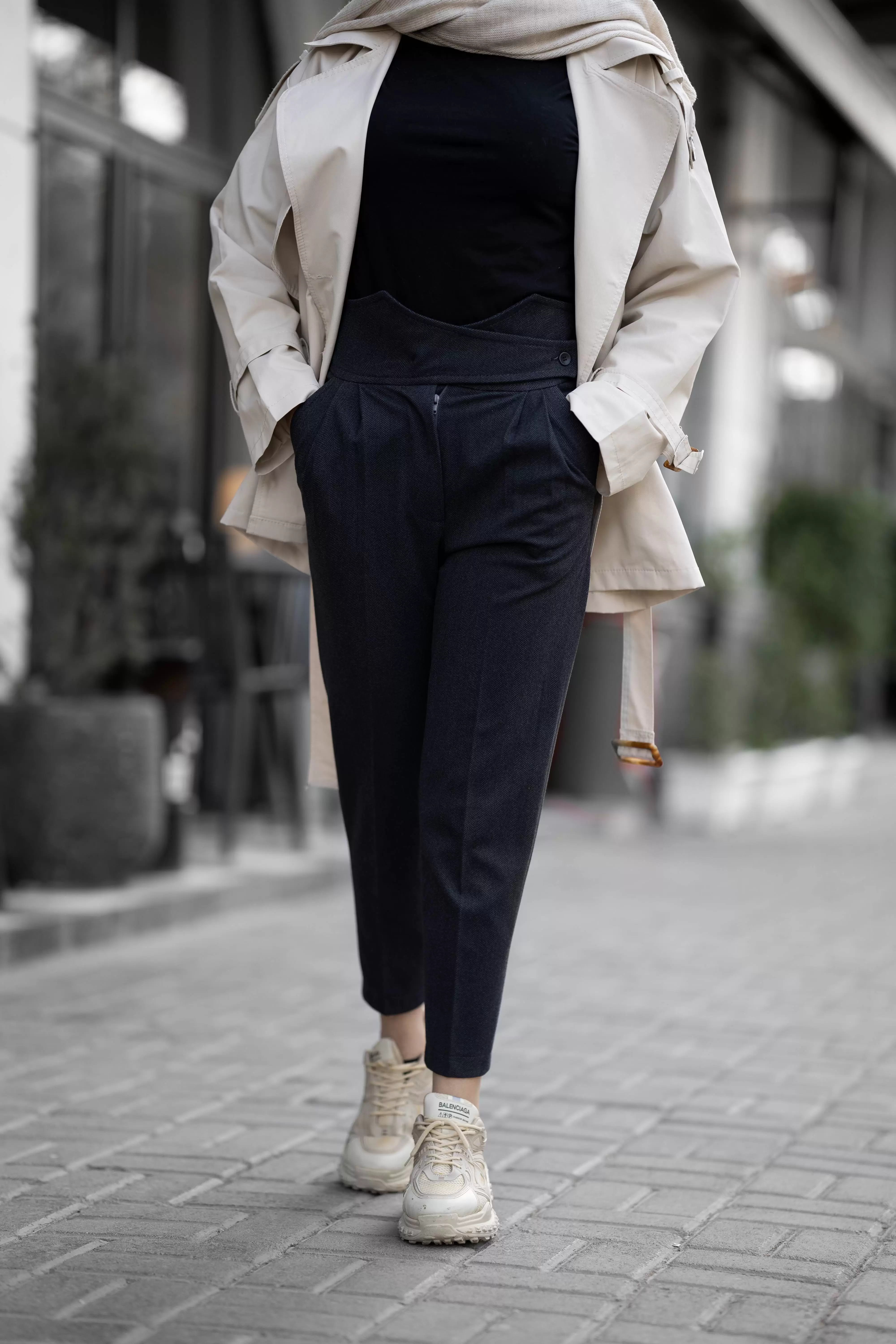 ترنچ کت کتان زارا زنانه