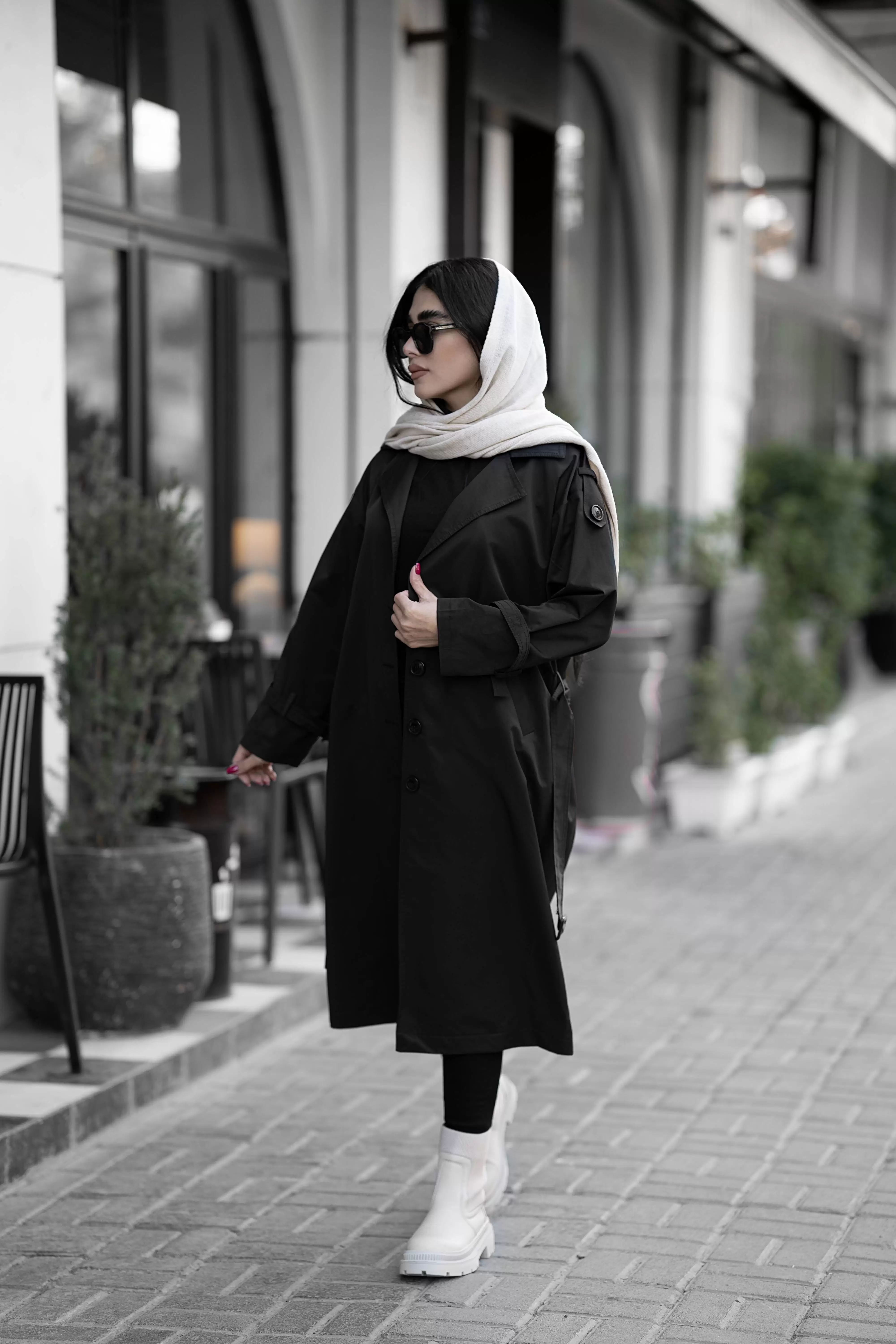 بارانی کتان زارا زنانه