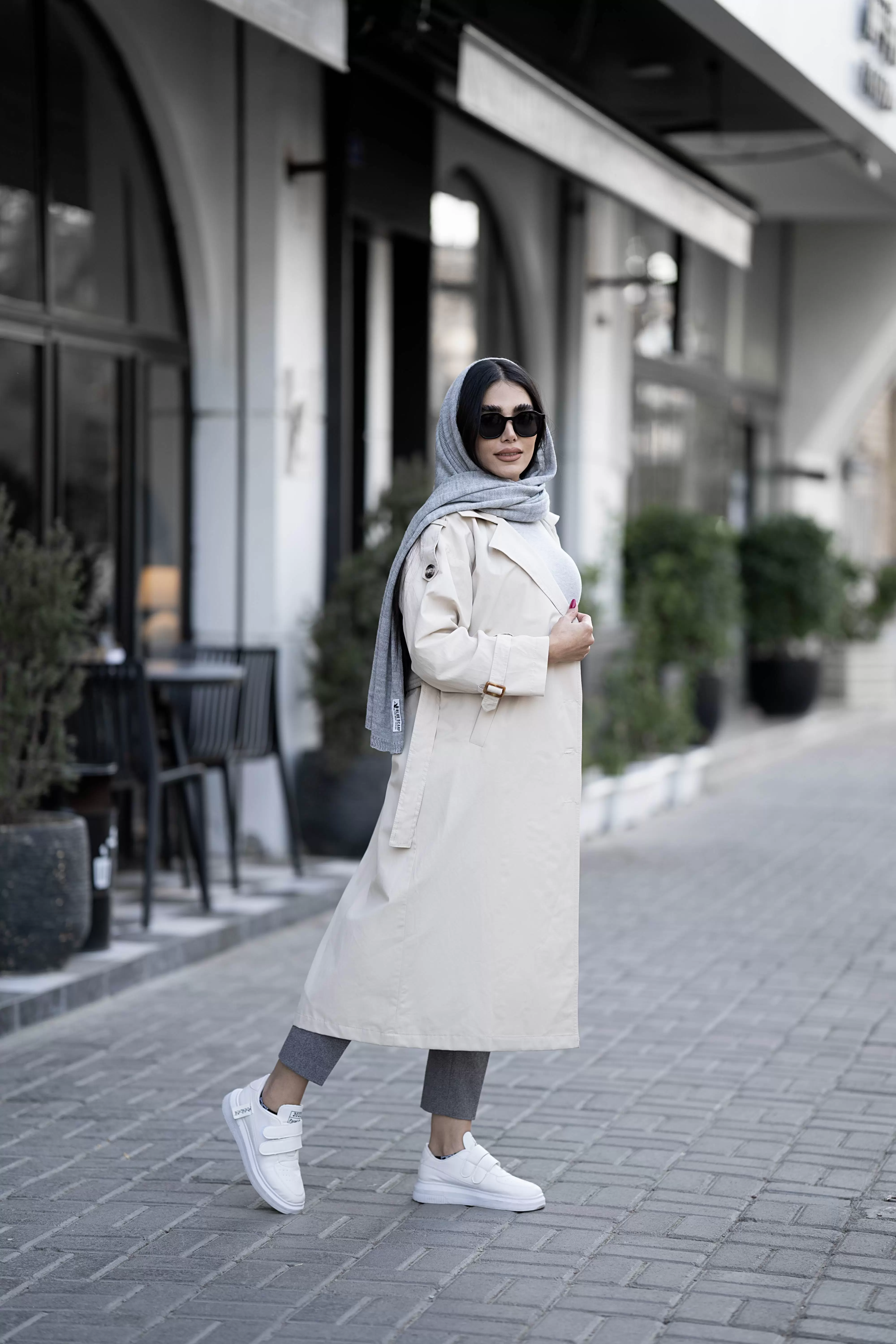 بارانی کتان زارا زنانه