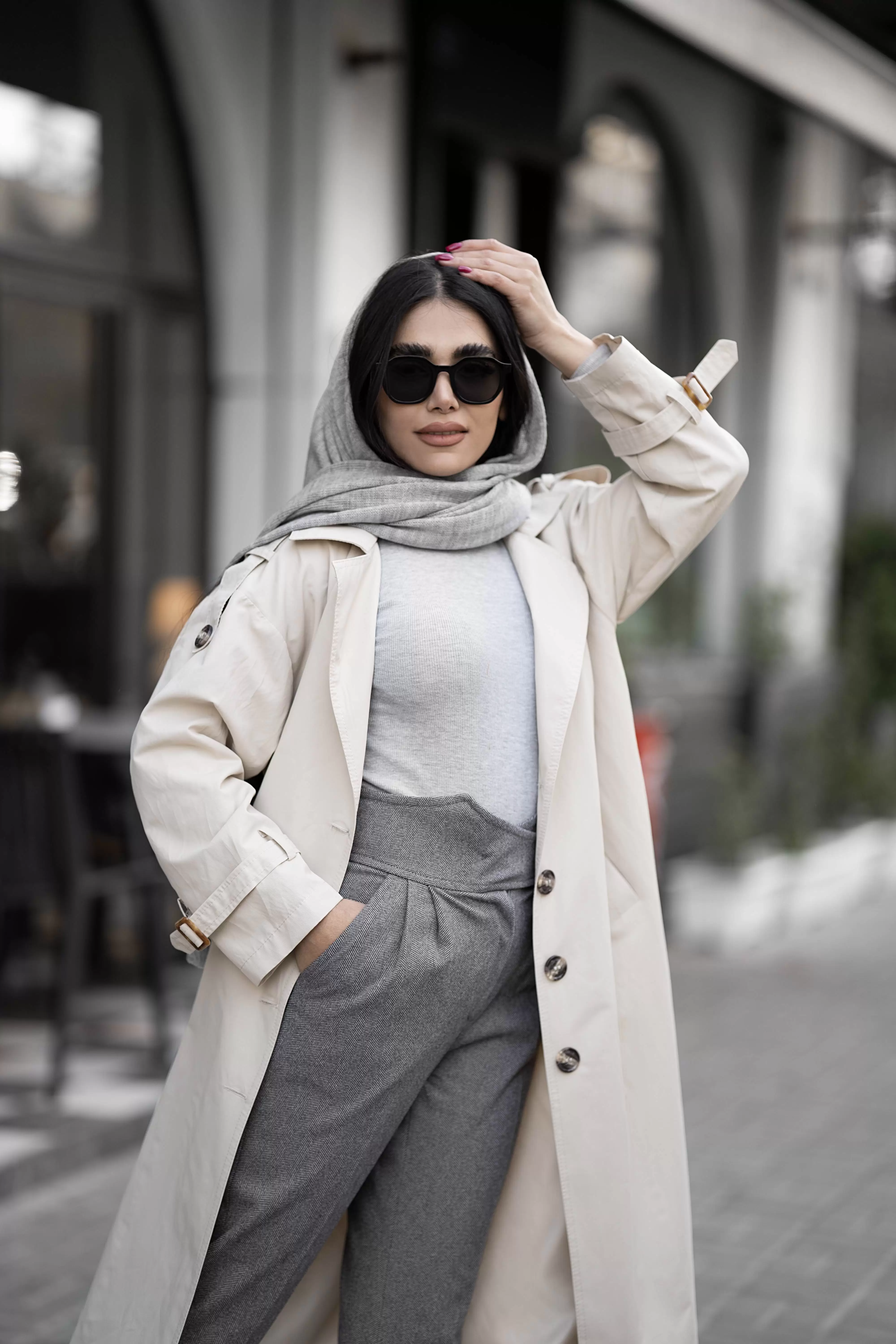 بارانی کتان زارا زنانه