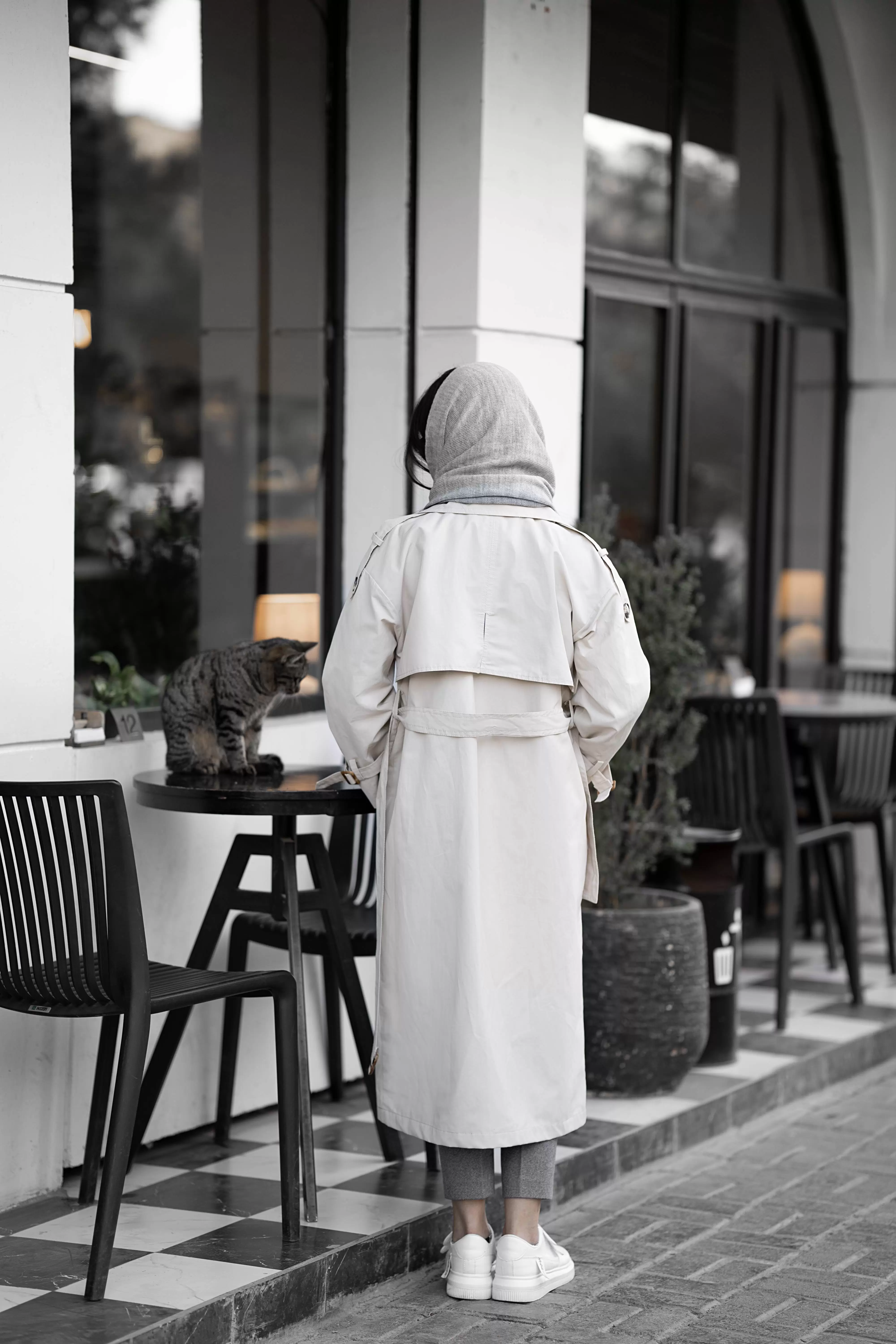 بارانی کتان زارا زنانه