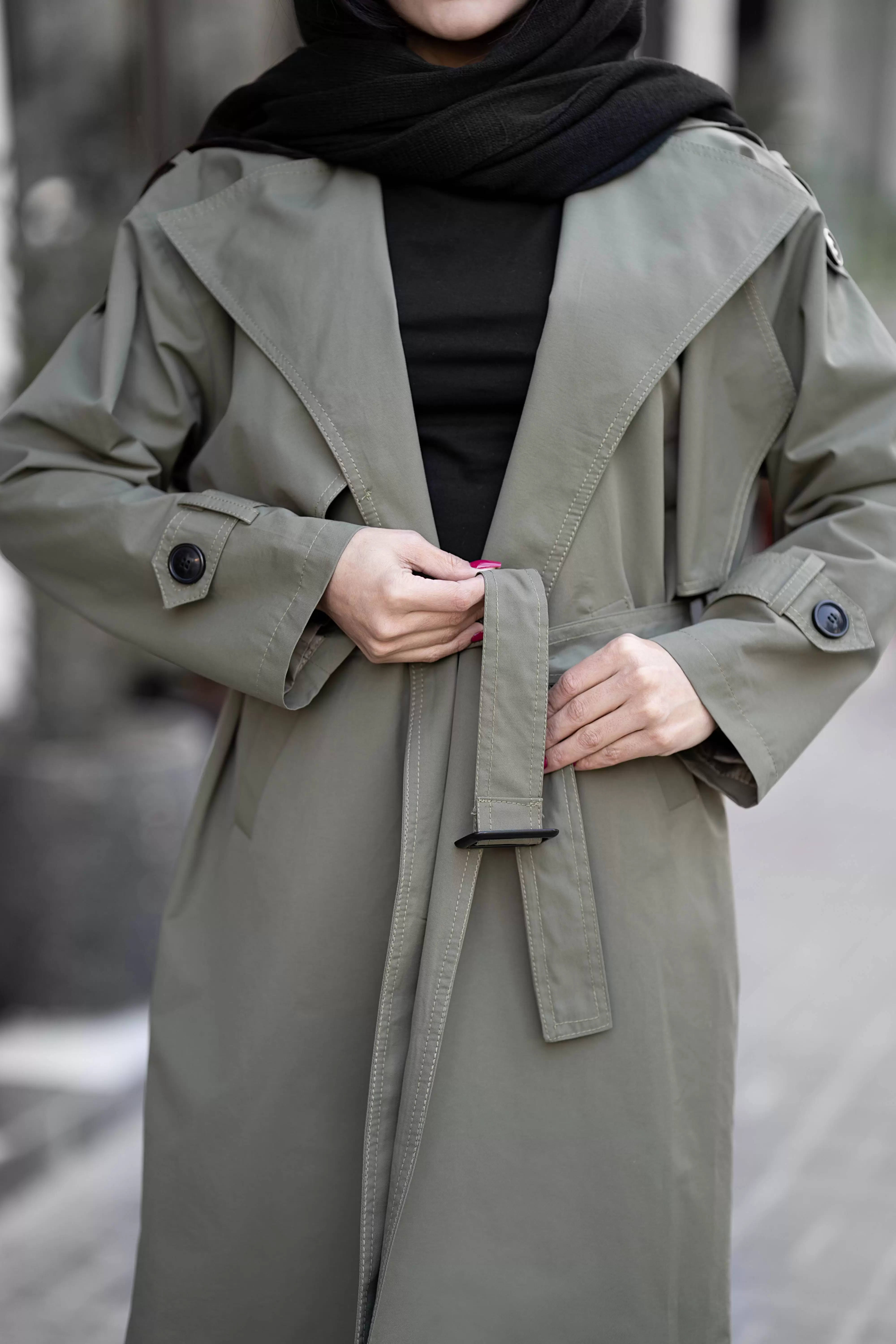 بارانی کتان زارا زنانه