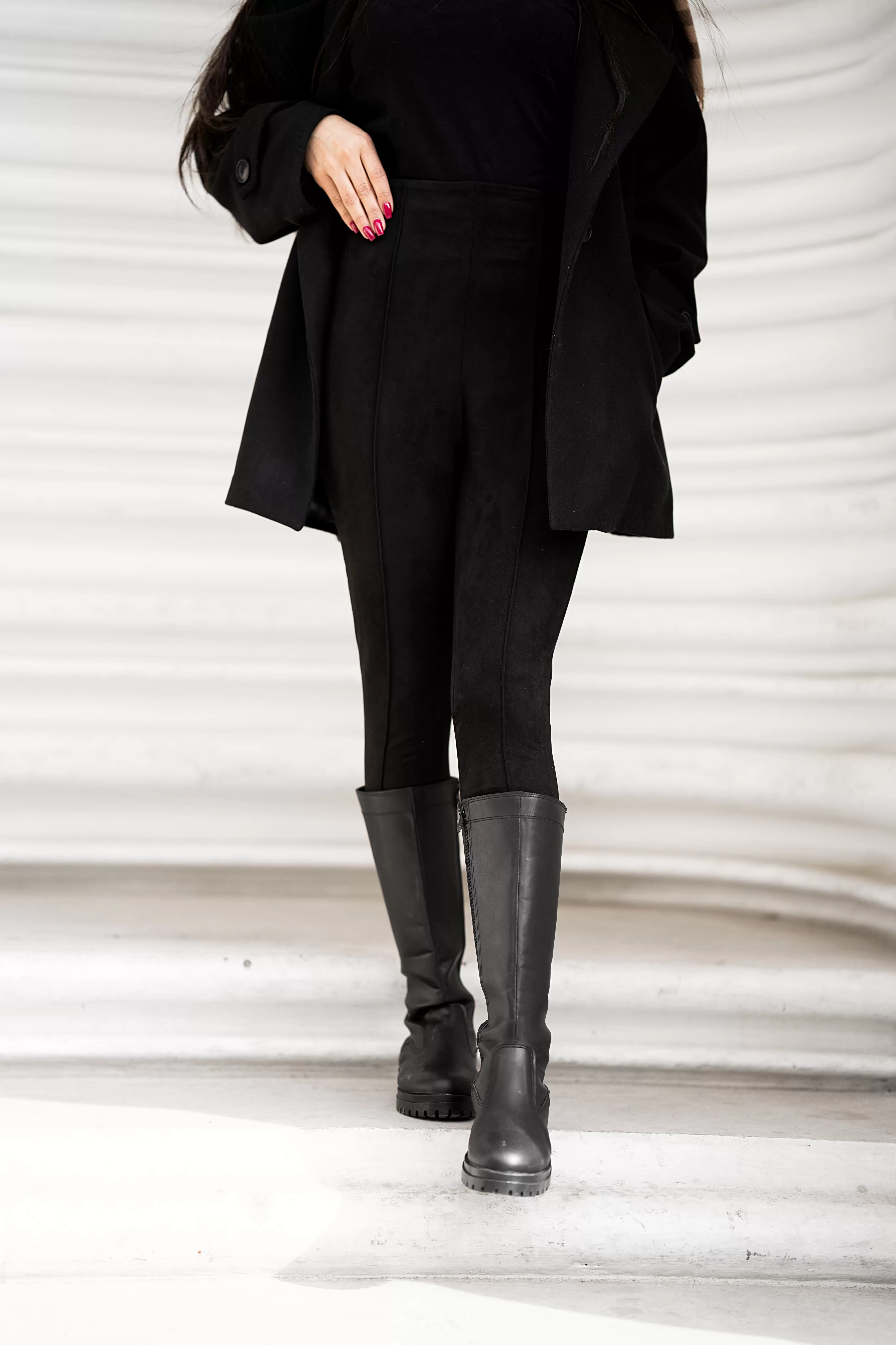 پالتو فوتر مشکی زنانه