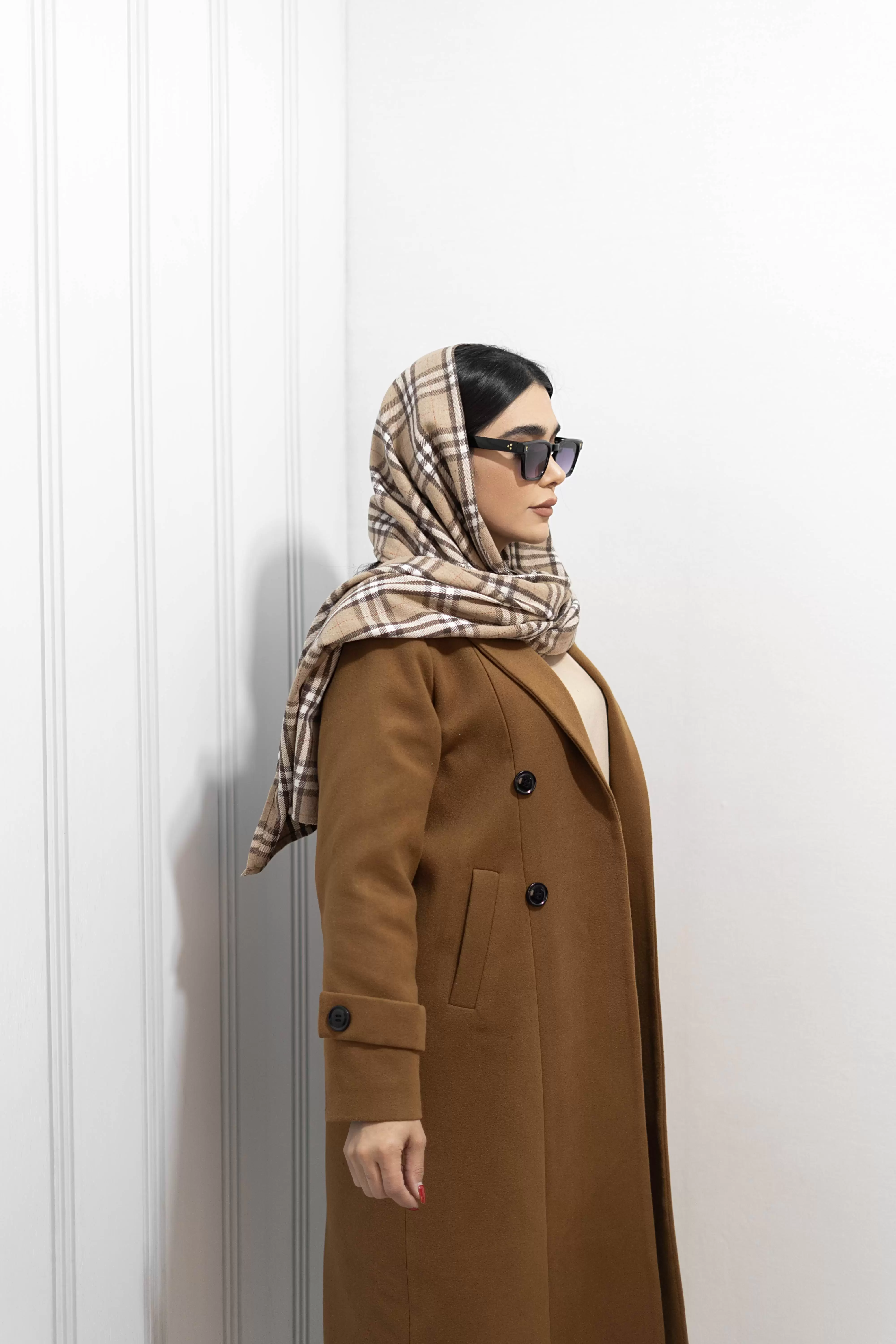 پالتو فوتر کوبیده ترک قد بلند